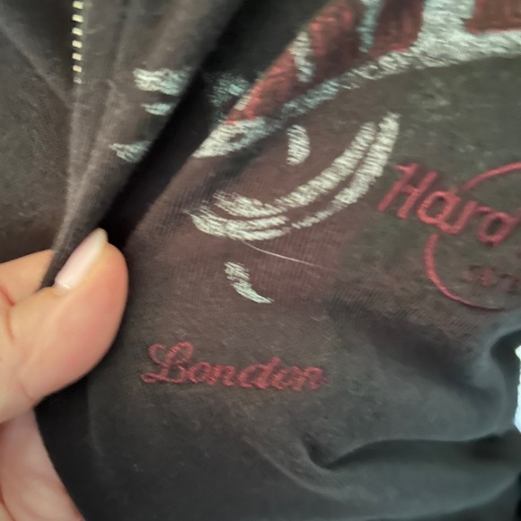 Hard Rock Cafe Black Hoodie Jacket - Picture 3 of 7